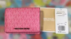 【本日限定】MICHAEL KORS 三つ折り財布 ピンクのサムネイル