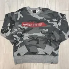 ALPHA INDUSTRIES 迷彩スウェット MEDIUMのサムネイル