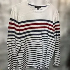 Eddie Bauer ボーダー長袖カットソー Lサイズ