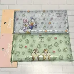 新品　ディズニー　クリアマルチケース　ドナルド&デイジー　チップ&デール