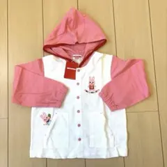 新品未使用　ミキハウス　MIKI HOUSE パーカー110 女の子用　ピンク