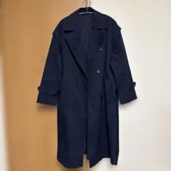 GU ネイビー ダブルブレスト トレンチコート　XLサイズ