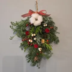 ゲリラSALE❗★Winter　ナチュラル　クリスマス　スワッグ★