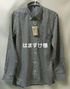 無印良品 形態安定ボタンダウンシャツ チェック L