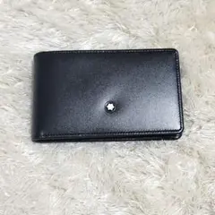 H402 未使用級✨Mont Blanc モンブラン カードケース 名刺入れ 黒