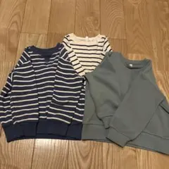 3枚セット キッズ 無印 トレーナー