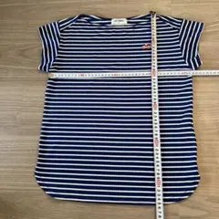 【美品】YONEX ストライプ 半袖テニスTシャツ M ゲームシャツ