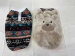 新品 犬服 ★Lサイズ まとめ売り　2枚セット 総柄　お顔