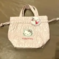 新品 ハローキティ 3COINS コラボ 保冷巾着バッグのサムネイル