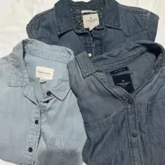 アメリカンイーグル デニムシャツセット