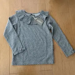 新品　chien chien ドット フリル 長袖カットソー　ロンT 110