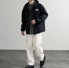 新品 THE NORTH FACE ロゴ刺繍マウンテンパーカーナイロンジャケット