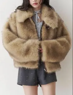 新品タグ付き NUGU COZY ECO FUR HALF COAT - メルカリ