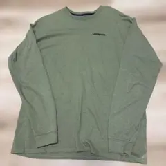 patagonia グリーン 長袖Tシャツ　L