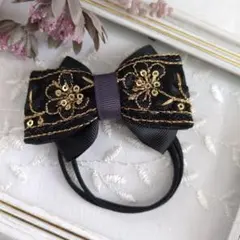 インド刺繍リボン ヘアアクセサリー