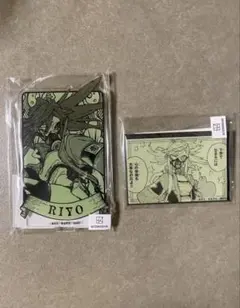 ガチアクタ リヨウ　アクリルスタンド 缶バッジ 【2点セット】まるくじ