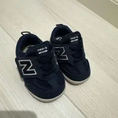 new-b FIRST ネイビー ファーストシューズ 12.5