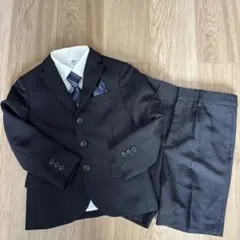 美品　フォーマルスーツ　子供スーツ 110cm ブラック　男の子