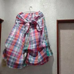 新品内側紐結びで幾通りに形を変えるスカート
