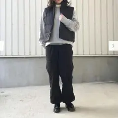 美品 ユニクロ パフテックベスト ブラック レディースM