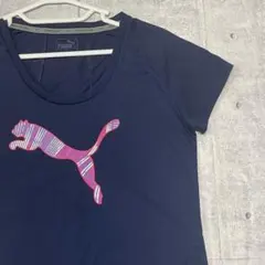 美品 PUMA ビッグロゴ フレンチスリーブ ドライ レディース プーマのサムネイル