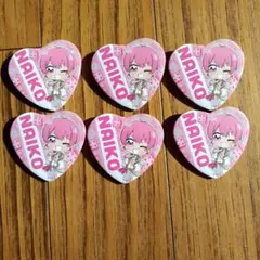 いれいす　NAIKO ハート型ピンバッジ 6個セット