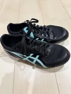 ASICS エフォート13 スパイクシューズ ブラック/ミント　25.5cm