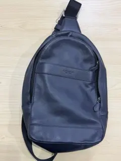 COACH コーチ レザー ボディバッグ ショルダーバッグ ネイビー