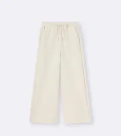 【試着のみ】GUパフスウェットバギーパンツ S ナチュラル