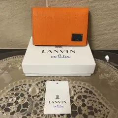 【新品】訳あり　LANVIN en Bleu カードケース　　11,000円