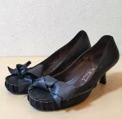 PIANO BLAZE　リボンラウンドトゥパンプス　34.5