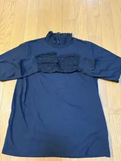 最終価格サマンサモスモスブルー　 襟・袖フリルシャツ