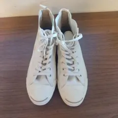 コンバース Purcellホワイト ハイカットスニーカー