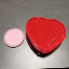 ✨️美品✨️ BANILA CO ハート型ポーチ ミラー付きのサムネイル