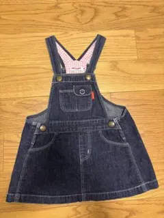mikiHOUSE デニムサロペットスカート M 80cm〜90cm