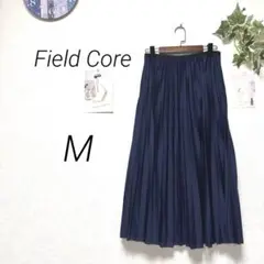 9712 Field Core ロングプリーツスカート M 無地 ウエストゴム