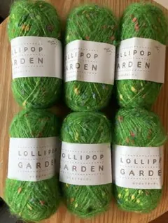 【新品未使用】ユザワヤ　毛糸　ロリポップガーデン　色番9 6玉セット♪