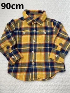 baby GAP チェックシャツ　厚手　90cm