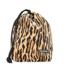 WACKOMARIA ヒョウ柄 ドローストリングバッグ WACKO MARIA/LEOPARD DRAWSTRING BAG（BEIGE）［レオパードドロー