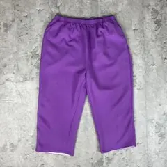 ヴィンテージ古着 90s イージーパンツ ポリパン 紫 パープル XL