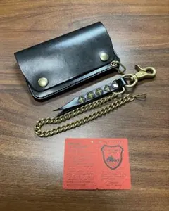 牛革本革ミドルトラッカーウォレット　栃木レザー