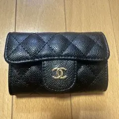 【新品・未使用】コイン・カードミニウォレットブラック×ゴールドロゴノベルティ