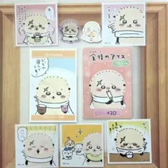 ちいかわ　ラッコ　デコステッカー4　コレクションカード　シールコレクション
