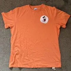 Coen ミッキーマウス Tシャツ Lサイズ オレンジ