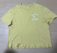 GAP ギャップ 半袖Tシャツ イエロー ロゴプリント L