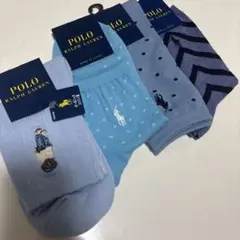 529 ポロ　ラルフローレン　靴下　クルー丈ソックス　ブランド　　ポロベア