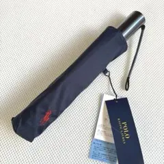 新品　ポロラルフローレン　折りたたみ傘　雨傘　ネイビー