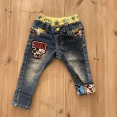 ミッキーマウス デニムパンツ 90cm ベビードール