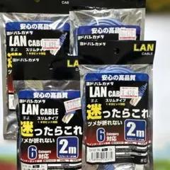 LANケーブル 2m スリムタイプ 6カテゴリ