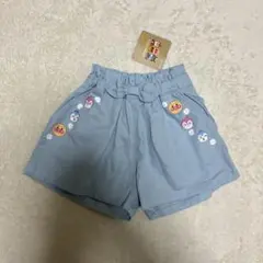 新品未使用タグ付き　90cm ハーフパンツ　ショートパンツ　アンパンマン　女の子